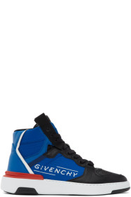 Givenchy - Black & Blue Wing High Sneakers