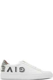 Givenchy - White Reverse Logo Urban Street Sneakers