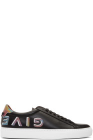 Givenchy - Black Reverse Logo Urban Street Sneakers