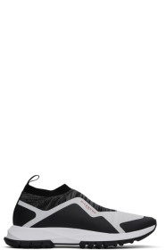 Givenchy - Baskets chaussettes noires et blanches Spectre Runner