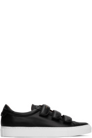 Givenchy - Baskets à brides Velcro noires Urban Knots