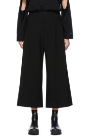 Regulation Yohji Yamamoto - Pantalon en laine noir R-Waist Tub
