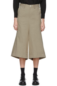Regulation Yohji Yamamoto - Jupe-culotte beige R-Flare