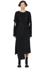 Regulation Yohji Yamamoto - Black Denim Suspender Skirt