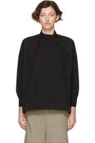 Regulation Yohji Yamamoto - Chemise noire R-Zipper Open Button