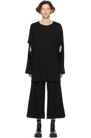 Regulation Yohji Yamamoto - T-shirt noir R-LS Hole Open
