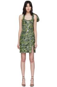 Halpern - SSENSE 独家发售绿色 Bustier 连衣裙