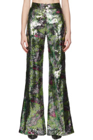 Halpern - Mutlicolor Sequin Stovepipe Trousers