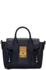 3.1 Phillip Lim - Sac bleu marine Nano Pashli