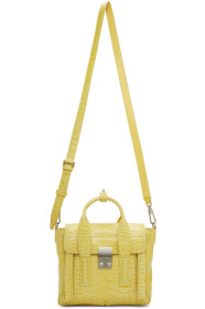 3.1 Phillip Lim - Sac embossé façon croco jaune Mini Pashli