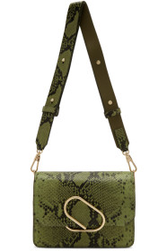 3.1 Phillip Lim - Sac à bandoulière embossé façon python vert Mini Alix