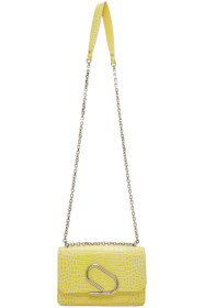 3.1 Phillip Lim - Yellow Croc Alix Chain Clutch