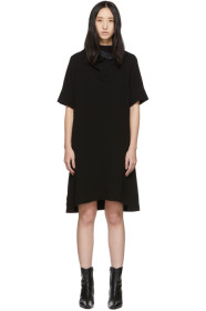 3.1 Phillip Lim - ブラック クレープ リムーバブル スカーフ ドレス