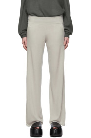 Frenckenberger - Pantalon de survêtement ample en cachemire beige