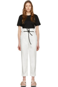 3.1 Phillip Lim - White Origami Pleated Trousers