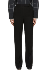3.1 Phillip Lim - Black Topstitch Cady Trousers
