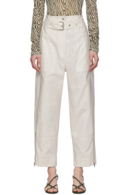 3.1 Phillip Lim - White Belted Cargo Pants