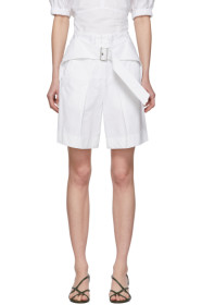 3.1 Phillip Lim - 白色工装束带短裤