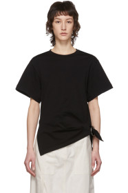 3.1 Phillip Lim - Black Gathered Ring T-Shirt