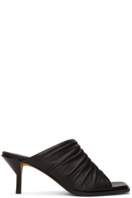 3.1 Phillip Lim - Black Ruched Georgia 60mm Sandals