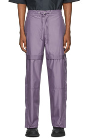 3.1 Phillip Lim - Pantalon de survêtement en popeline chintz mauve Jogger