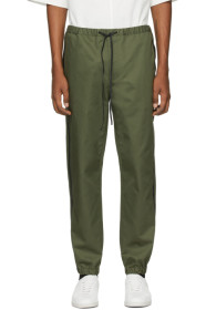 3.1 Phillip Lim - Pantalon de survêtement vert et noir