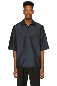 3.1 Phillip Lim - Chemise surdimensionnée en popeline chintz noire Polo