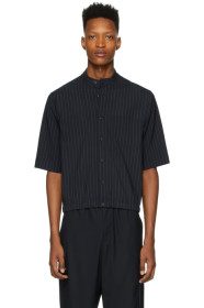3.1 Phillip Lim - Chemise en laine à rayures fines bleu marine et blanche