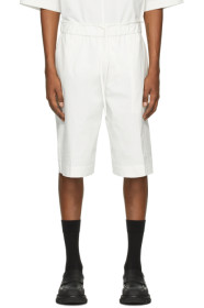 3.1 Phillip Lim - Short en popeline lavée blanc cassé