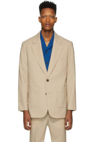 3.1 Phillip Lim - Blazer en laine à deux boutons beige