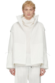 A. A. Spectrum - White Cinch Track Jacket