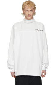 A. A. Spectrum - White & Off-White Road Tee Turtleneck