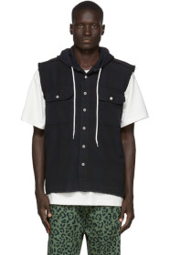 Vyner Articles - Chemise sans manches à capuche noire