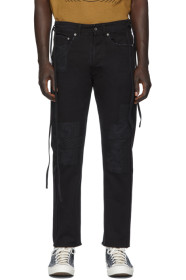 Vyner Articles - Black Canvas Bandana Patches Karate Jeans