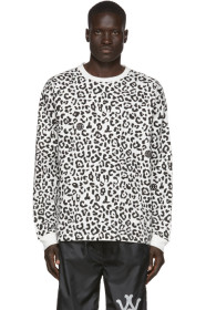 Vyner Articles - White & Black Leopard Chaos Long Sleeve T-Shirt