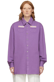 Raf Simons - Purple Slim Fit Denim Shirt