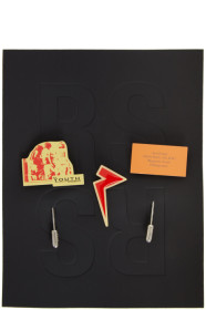 Raf Simons - Set of Mismatched Multicolor Pins