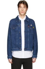 Raf Simons - Blue Denim Slim Fit Jacket