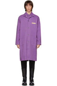 Raf Simons - Purple Denim Lab Coat