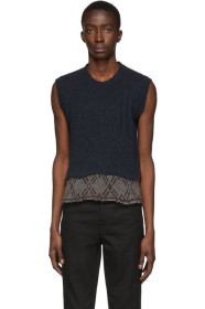 Raf Simons - Navy Merino Wool Vest