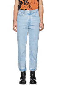 Raf Simons - Blue Turn Up Jeans