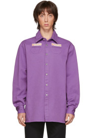 Raf Simons - Purple Denim Slim Fit Shirt