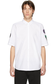 Raf Simons - White Patches Slim Fit Short Sleeve Shirt