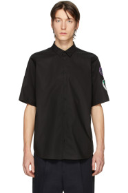 Raf Simons - Black Patches Slim Fit Short Sleeve Shirt