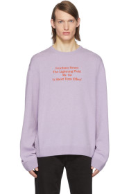Raf Simons - Purple Merino 'Giordano Bruno' Sweater