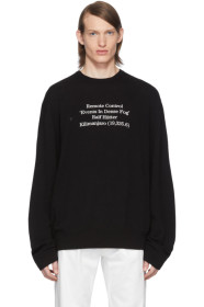 Raf Simons - Black Merino 'Remote Control' Sweater