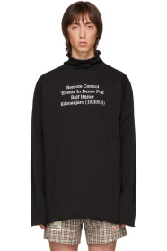 Raf Simons - Black Wording Turtleneck