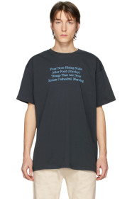 Raf Simons - Black 'Four Note' T-Shirt