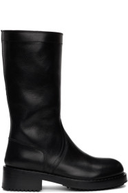 Raf Simons - Black Cut-Out Boots