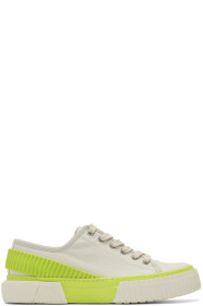 both - Off-White & Yellow Pro-Tec Back Strap Sneakers